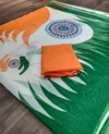 VK 4158 Independence Day Soft Linen Digital Printed Saree
